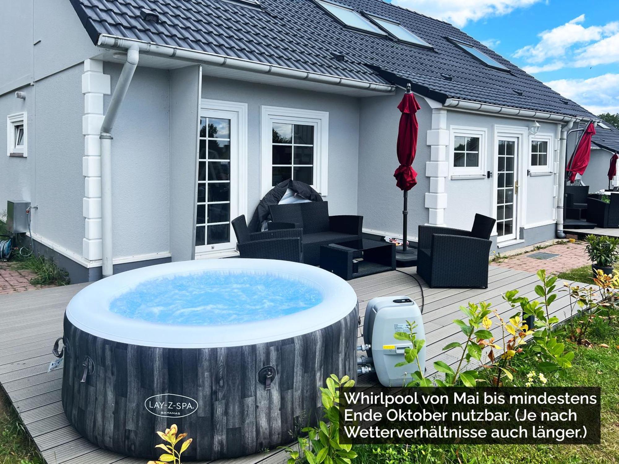 Ferienhaeuser Insel Usedom Haus Samara 8 - Blick Aufs Achterwasser! Whirlpool Und Sauna Lutow Zewnętrze zdjęcie