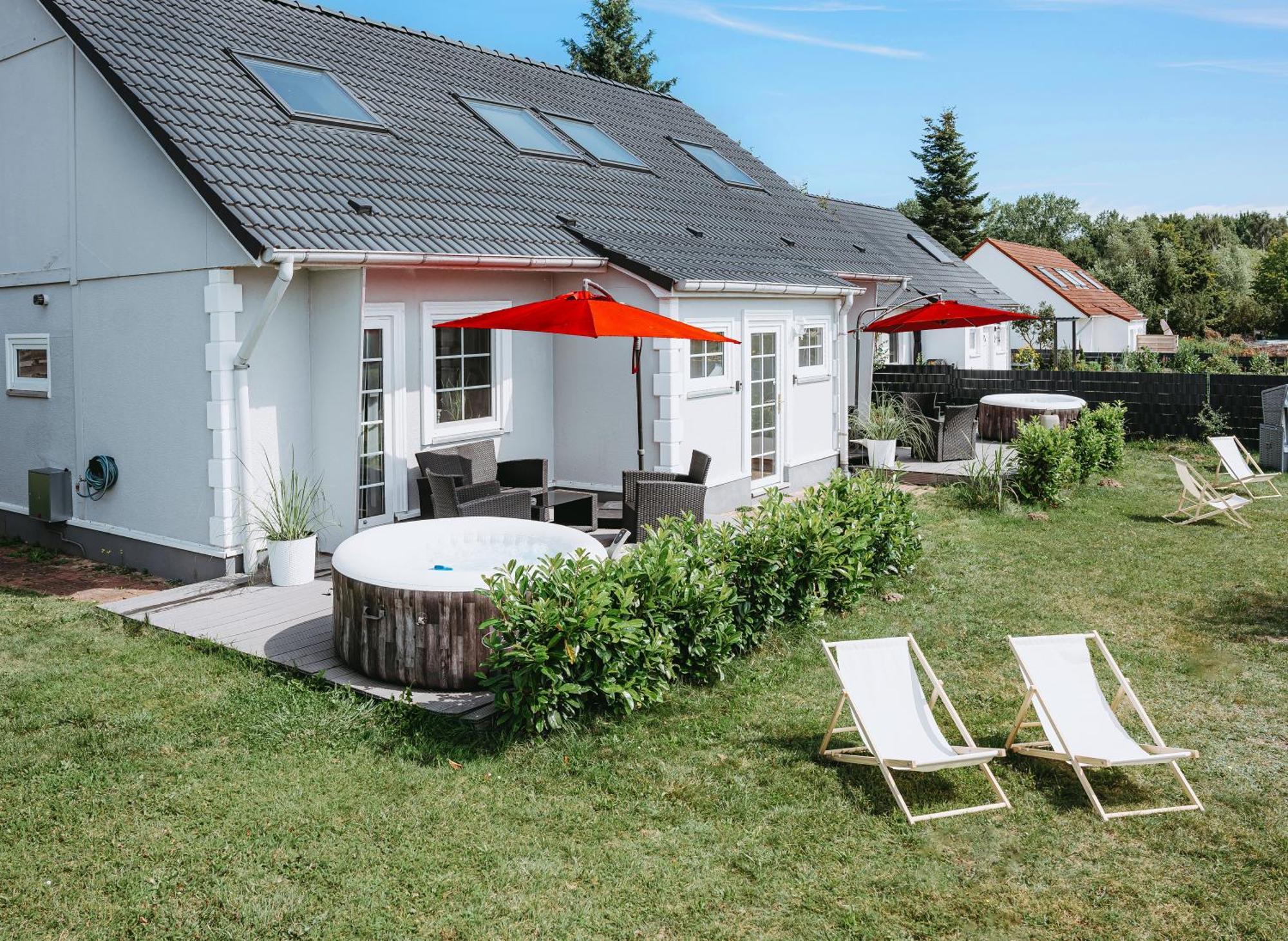 Ferienhaeuser Insel Usedom Haus Samara 8 - Blick Aufs Achterwasser! Whirlpool Und Sauna Lutow Zewnętrze zdjęcie