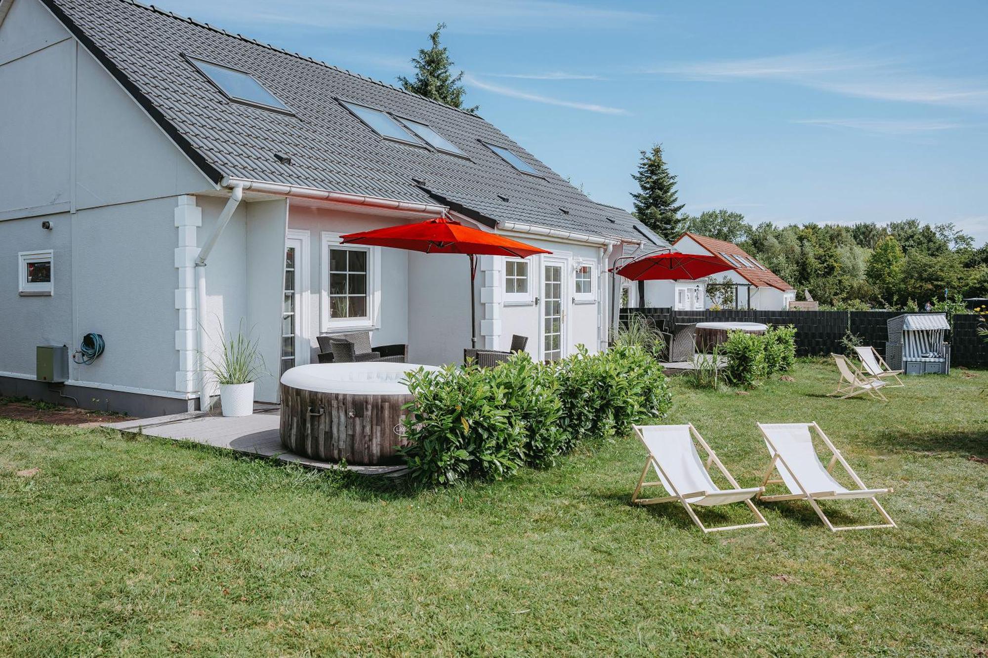 Ferienhaeuser Insel Usedom Haus Samara 8 - Blick Aufs Achterwasser! Whirlpool Und Sauna Lutow Zewnętrze zdjęcie